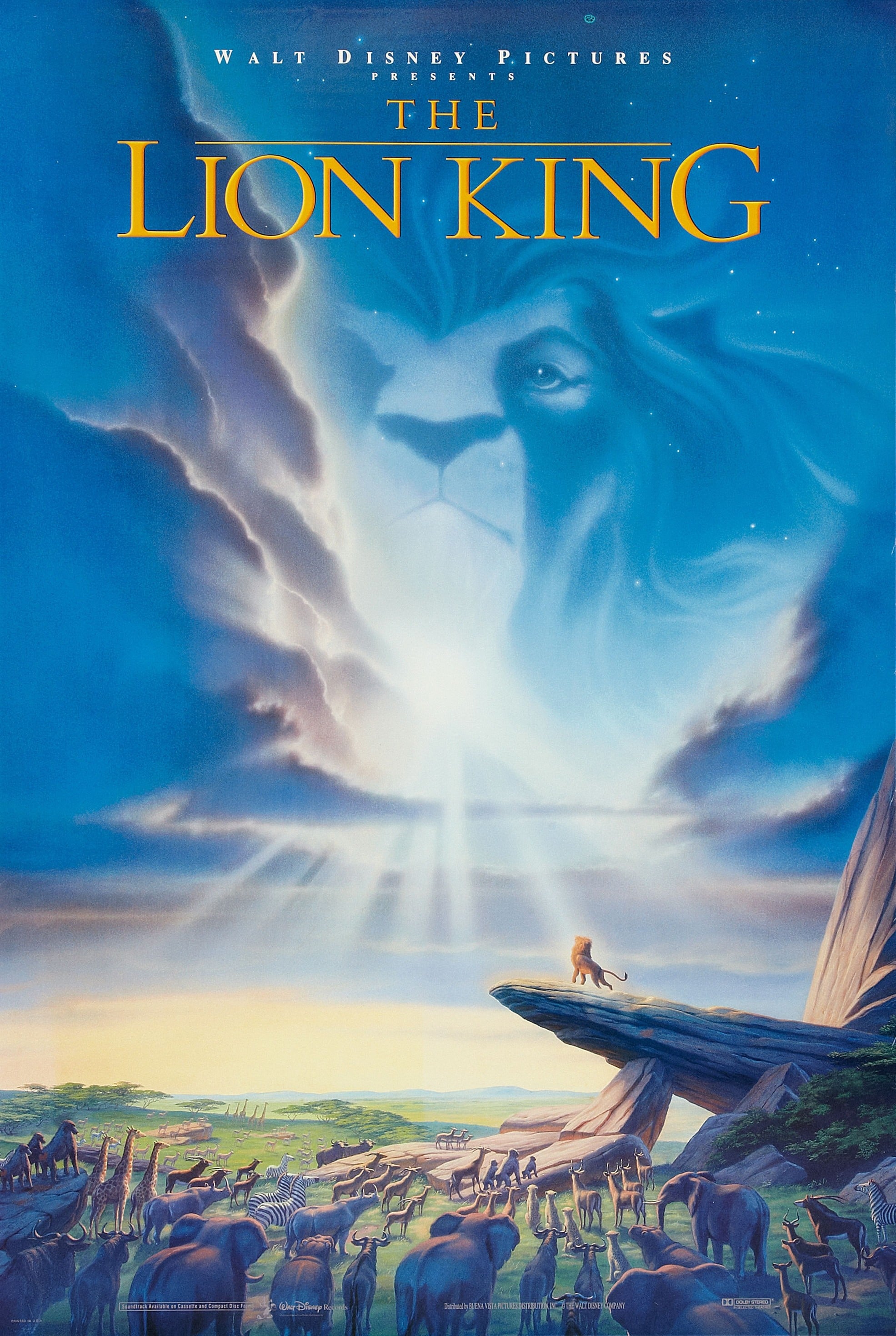 狮子王 1994 动漫海报