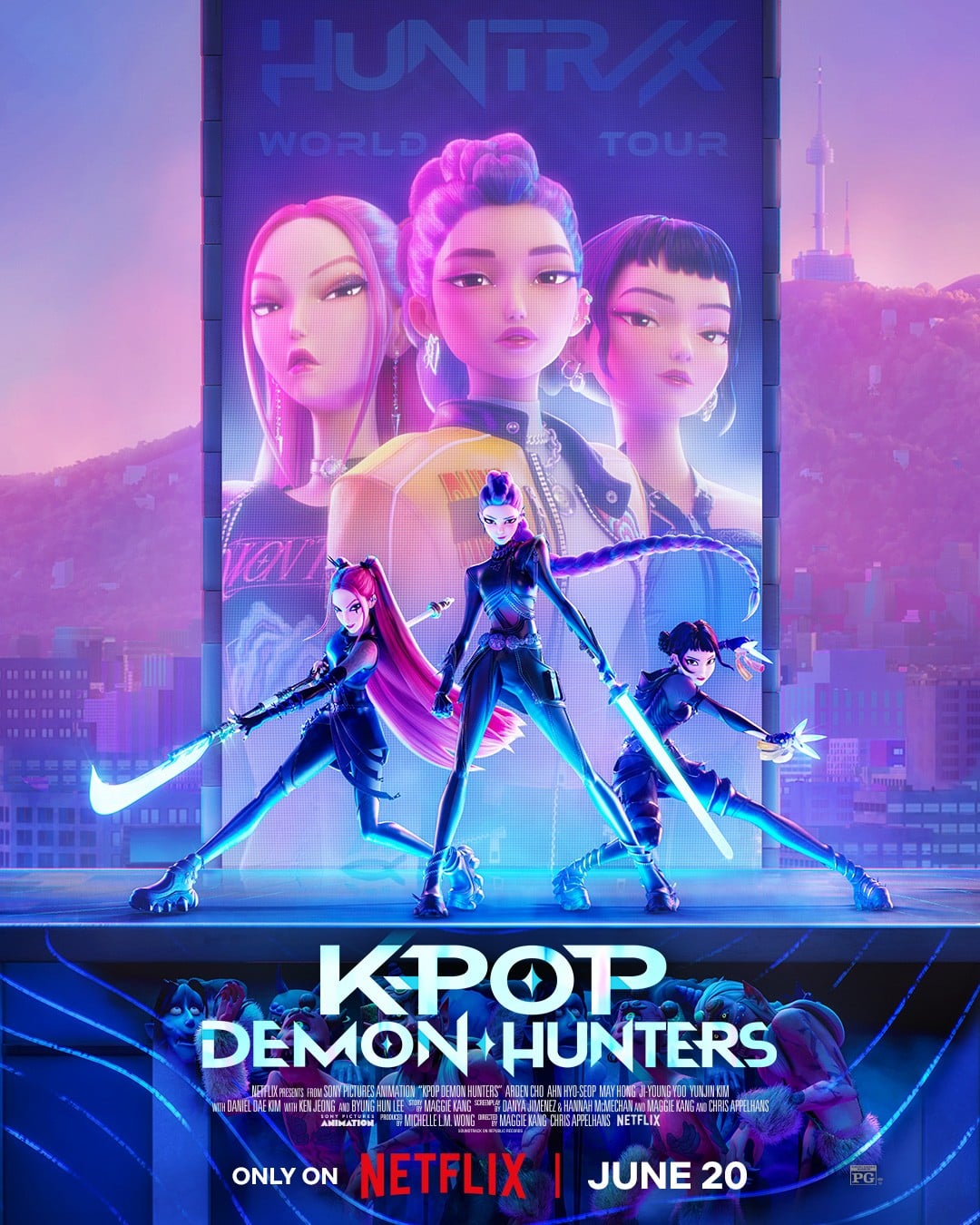 K-Pop 猎魔女团 2025 动漫海报