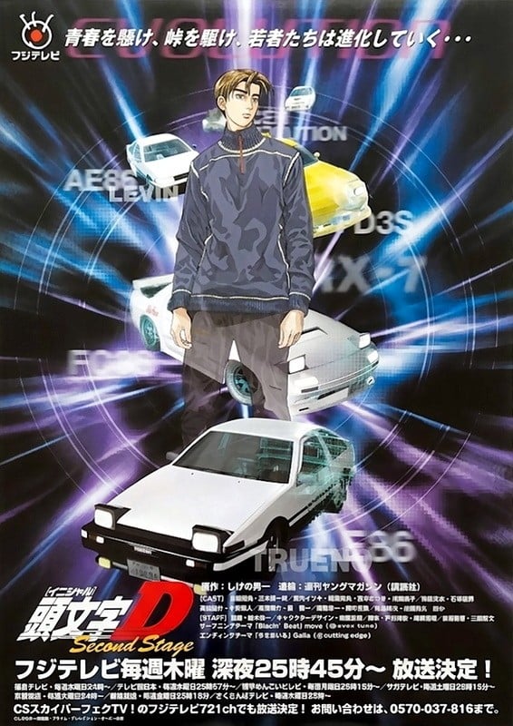 头文字D Second Stage 1999 动漫海报